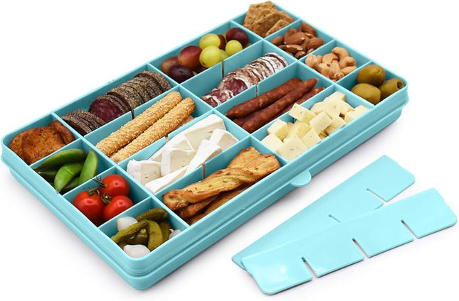 Caja Contenedora XL Para Snacks Azul