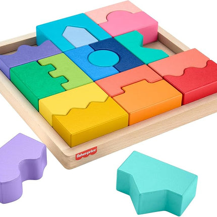 Fisher-Price Rompecabezas Geométrico Didáctico de Madera