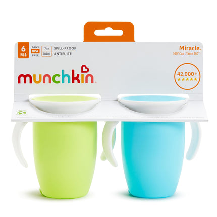 Vaso entrenador Miracle¨ 360¡ de 7 oz - Paquete de 2 (Versi—n NO DINçMICA - Surtido)