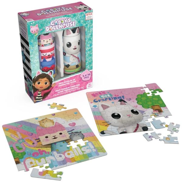 GABBY 2 PUZZLES 48 PZS EN GATITUBOS