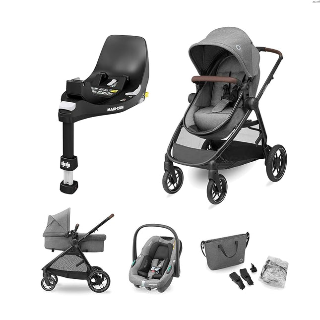 Coche Travel System  Zelia 3 + Pebble 360° + Family Fix Esse