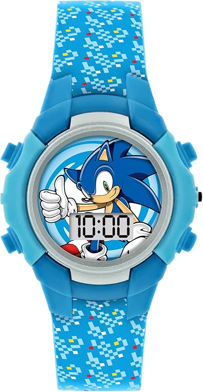 RELOJ SONIC LCD PARPADEANTE CORREA AZUL