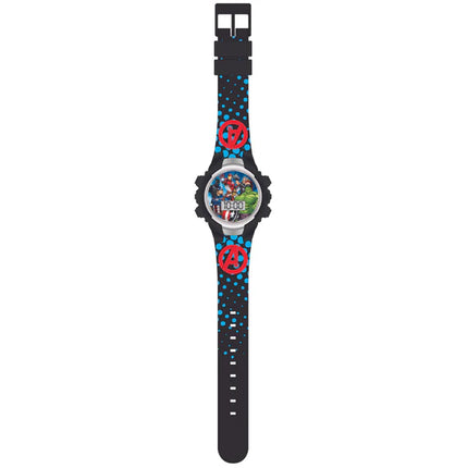 RELOJ AVENGERS LCD PARPADEANTE NEGR