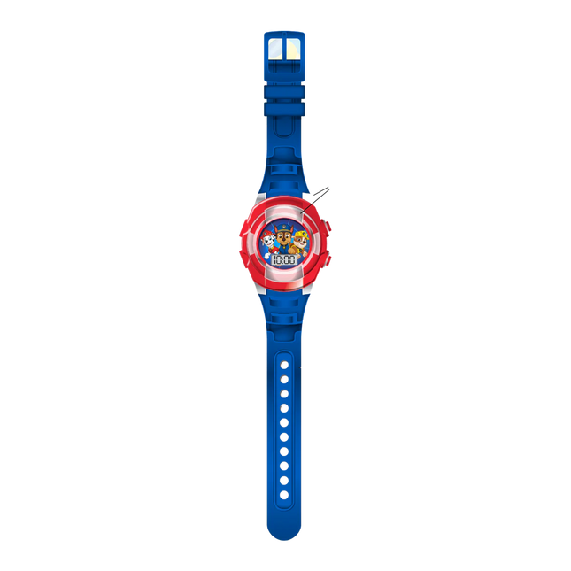 RELOJ PAW PATROL LCD PARPADEANTE AZUL Y ROJO