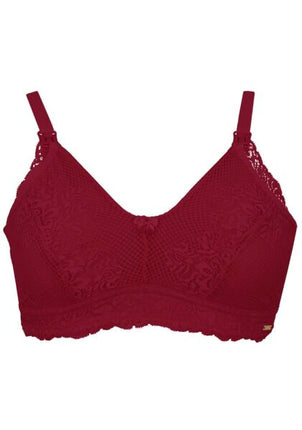 SOSTÉN DE LACTANCIA FULL ENCAJE XL ROJO