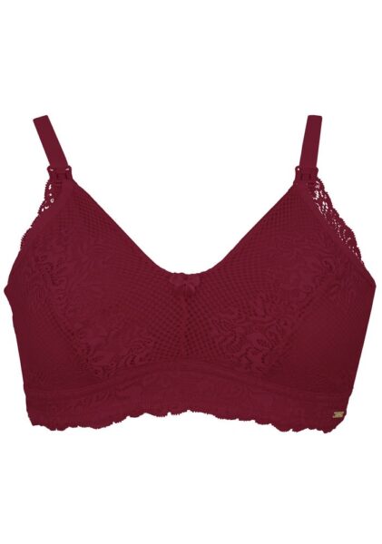 SOSTÉN DE LACTANCIA FULL ENCAJE XL ROJO