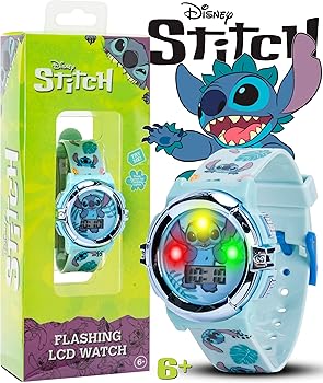 RELOJ DISNEY STITCH LCD PARPADEANTE