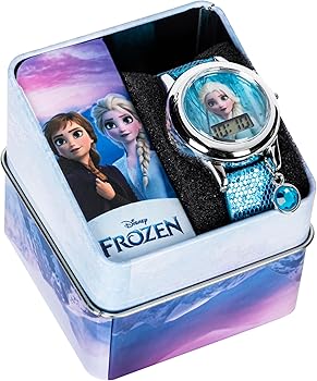 RELOJ FROZEN LCD CAJA METÁLICA