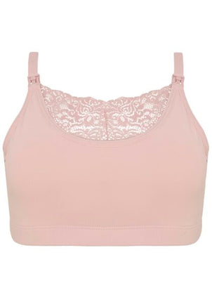SOSTÉN DE LACTANCIA SEMI ENCAJE XL PALO ROSA