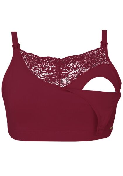 SOSTÉN DE LACTANCIA SEMI ENCAJE XXL ROJO