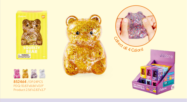 Glitter Bear Squish Set
