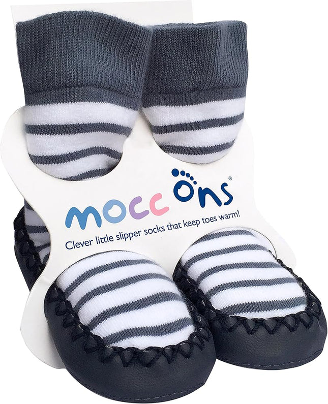 Mocc Ons 18-24 months  - nautical stripe / 18-24m