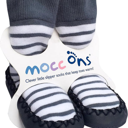 Mocc Ons 2-3 years  - nautical stripe / 2-3yrs