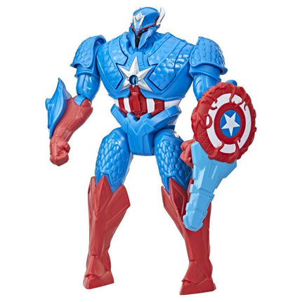 Figura Capitán América Mech Strike Monster Hunters Deluxe Marvel Avengers