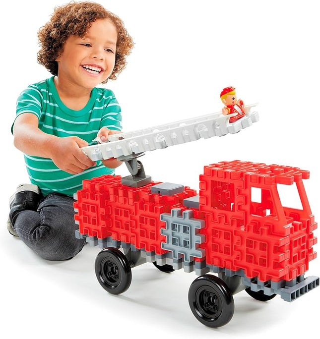 Waffle Blocks Vehicle- Fire Truck