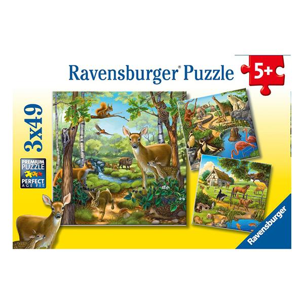 RAV 09265 Forest/Zoo/Domestic Anim. 3X49