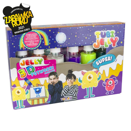 Set Tubi Jelly 6 Colores - Monstruos