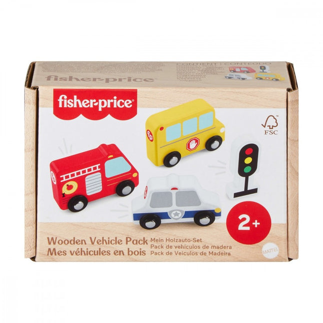 Fisher-Price Juguete para Bebés Carritos de Madera