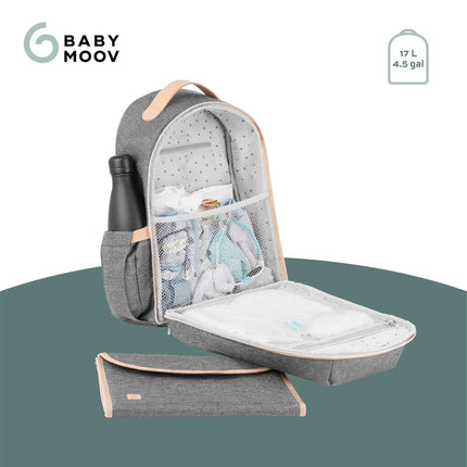 BABYMOOV MOCHILA PAÑALERA SMOKEY
