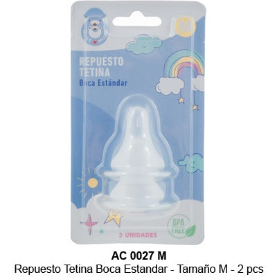 Repuesto Tetina  estándar talla  M 2 un.