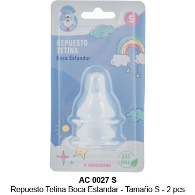 Repuesto Tetina  estándar talla   S 2 un.