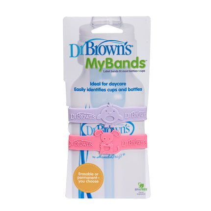 Bandas Identificativas para Mamaderas y Vasos, Rosado/Morado