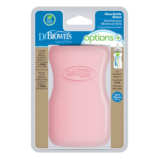 Funda Protección Mamadera Vidrio 270ml Rosado