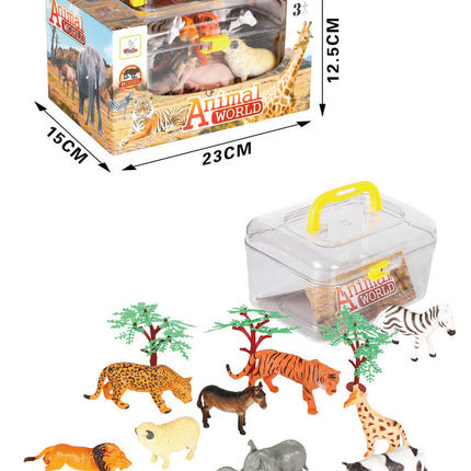 Set de animales de la jungla 24 piezas B079723