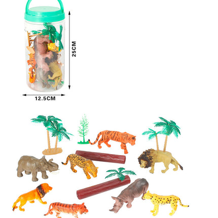 Set de animales de la jungla 12 piezas B079740