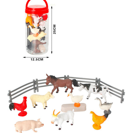 Set de animales de la granja 12 piezas B079742
