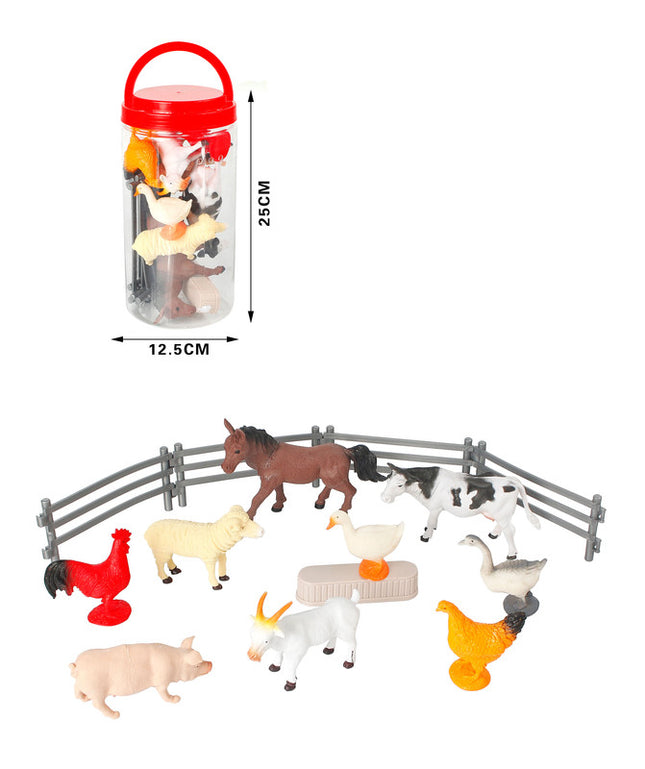 Set de animales de la granja 12 piezas B079742