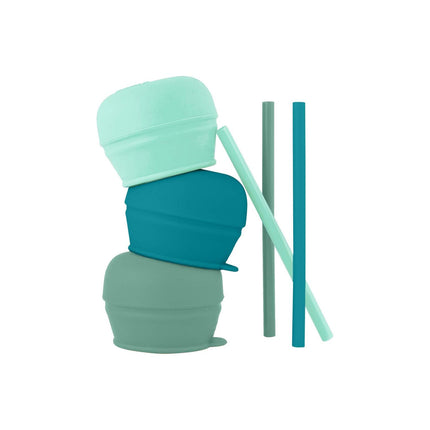 SNUG STRAW Green & Mint & Blue