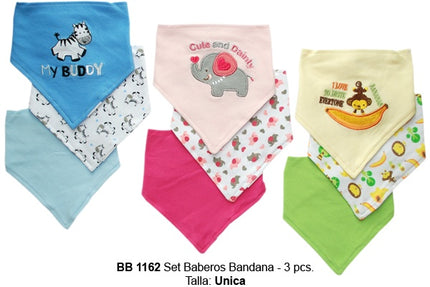 Set Baberos 3 Pcs