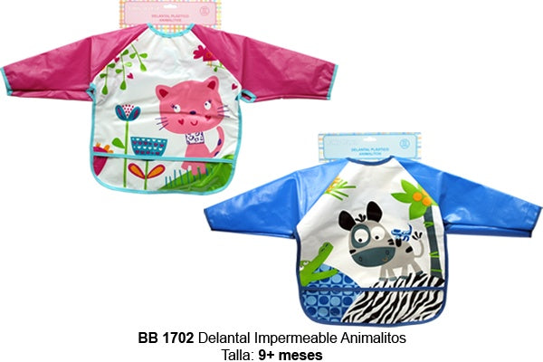 Delantal impermeable animalitos