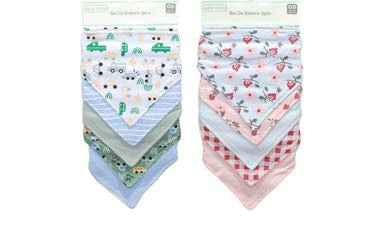 Set de baberos bandana 5 piezas