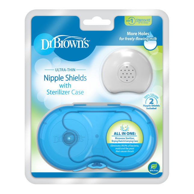 Protector de Pezones con estuche esterilizador 2UN, tamaño 2 (25 mm & más)