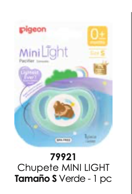 CHUPETE MINI LIGHT TAMAÑO S VERDE