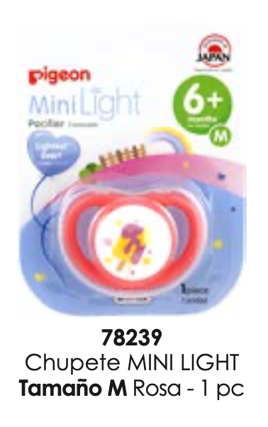 CHUPETE MINI LIGHT TAMAÑO M ROSA