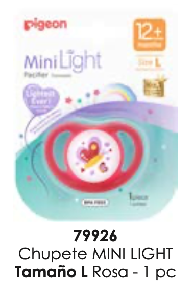 CHUPETE MINI LIGHT TAMAÑO L ROSA