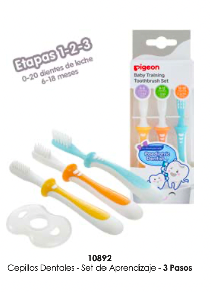 Cepillos dentales set de aprendizaje  3 etapas