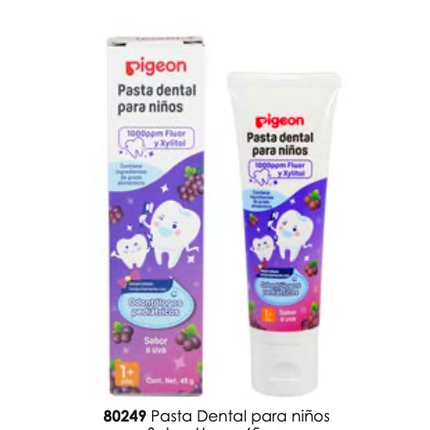 Pasta  Dental Para  Niños Sabor  a  Uva 45 G