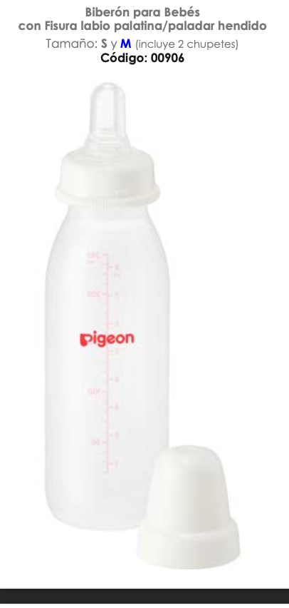 Biberon para Bebes con Labio Leporino/Paladar Hendido