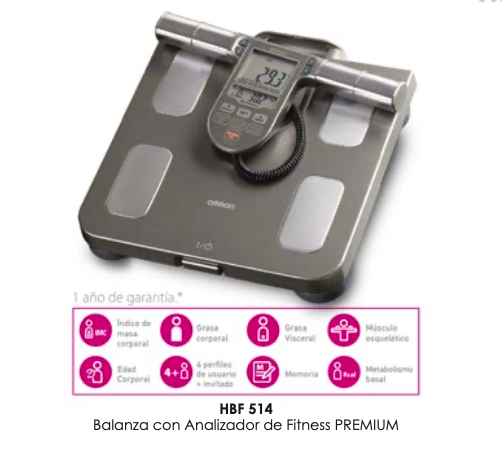 Balanza con Analizador de Fitness Premium