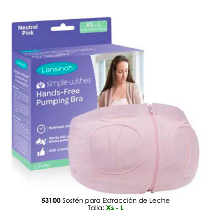 Sosten para extraccion de leche Xs - L lansinoh