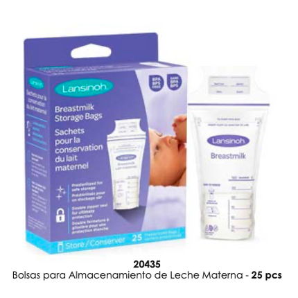Bolsa de almacenamiento p/leche materna 25  unid Lansinoh