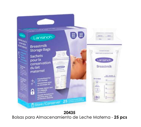 Bolsa de almacenamiento p/leche materna 25  unid Lansinoh