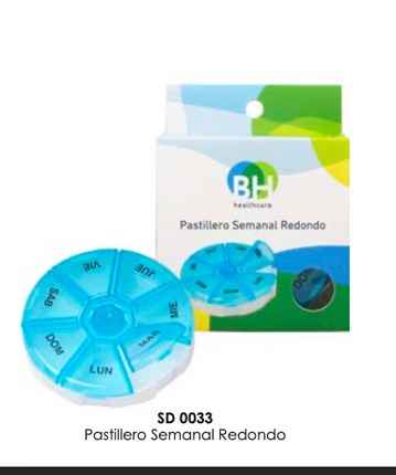 Pastillero Semanal Redondo