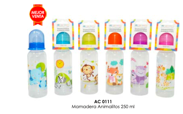 Mamadera Boca Estándar sin manilla 250 ml