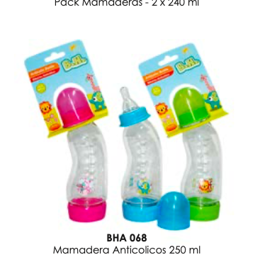 Mamadera Anti-colicos 250 ml.