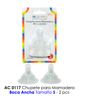 Chupete Boca Ancha 2 Pcs  "S"